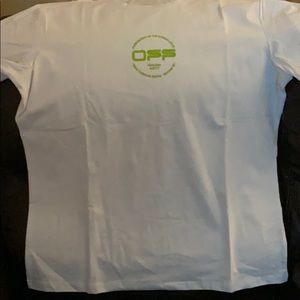 Off white T-shirt white yellow and green